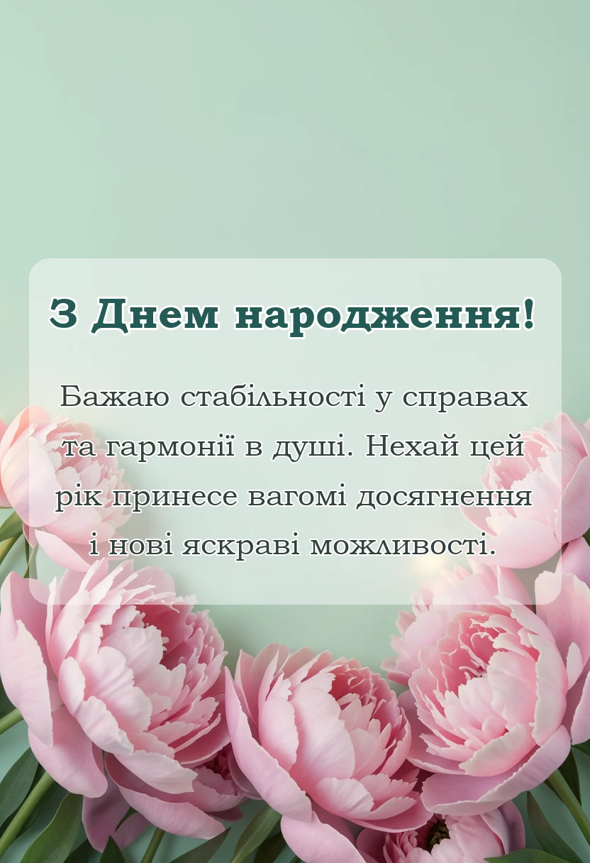 листівка з побажанням - привітання з днем народження чоловікам