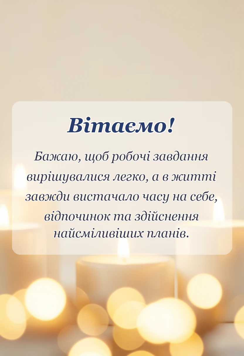листівка з побажанням - привітання з 8 березня колегам по роботі в прозі