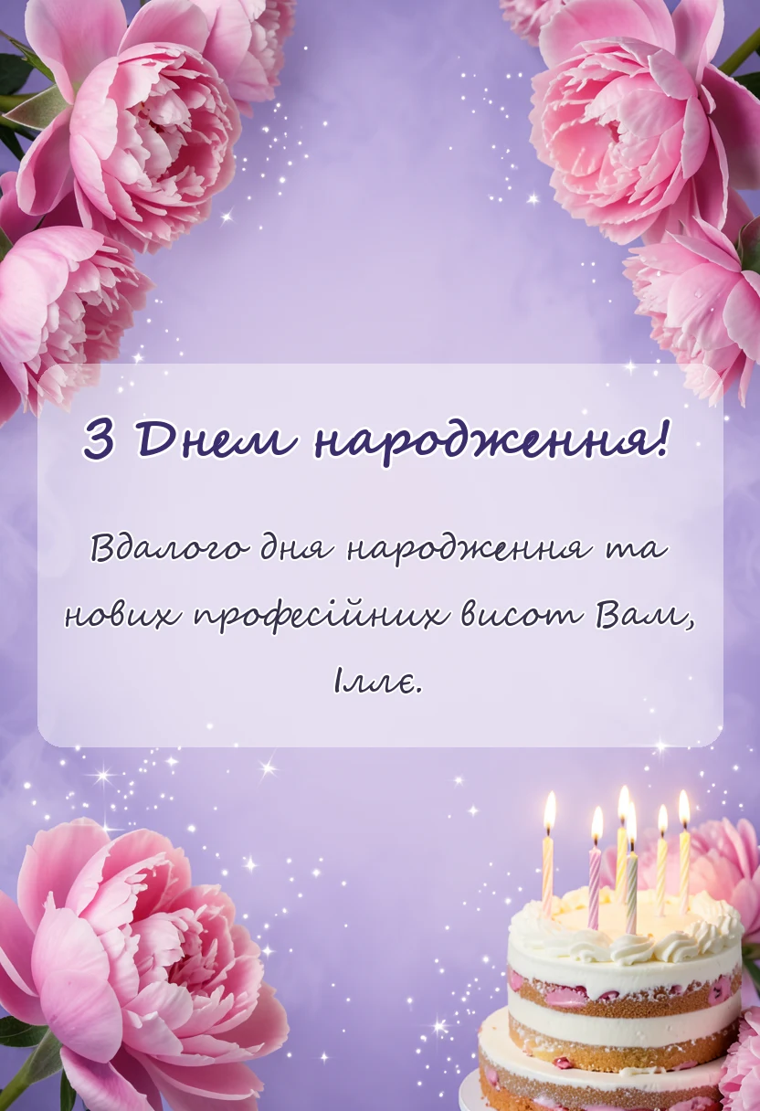 вітальна листівка - картинки з днем народження іллі