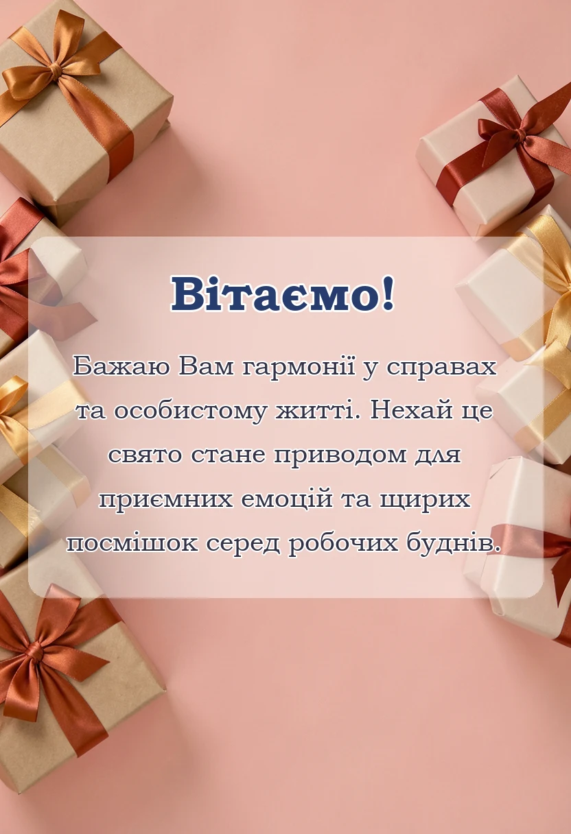 святкова картинка: побажання на день святого валентина