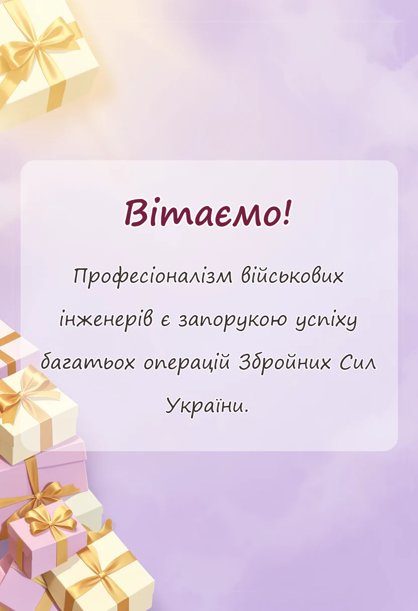 святкова картинка: листівки з днем інженерних військ україни