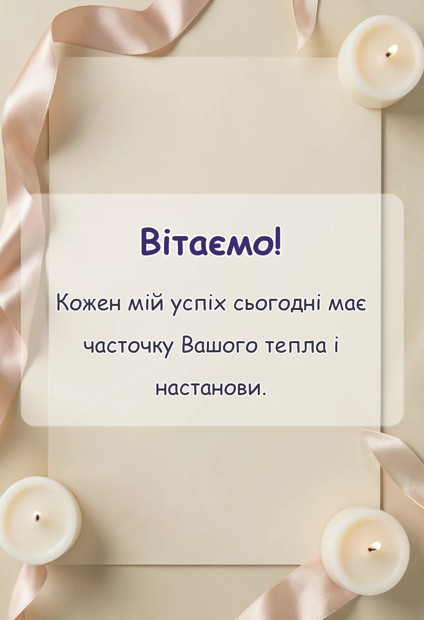святкова картинка: подяка першій вчительці від учня