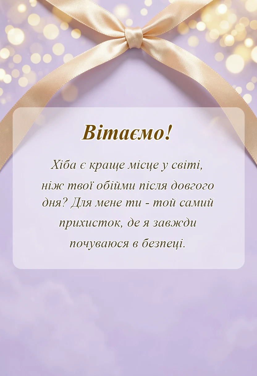 унікальна листівка - привітання з днем закоханих коханому