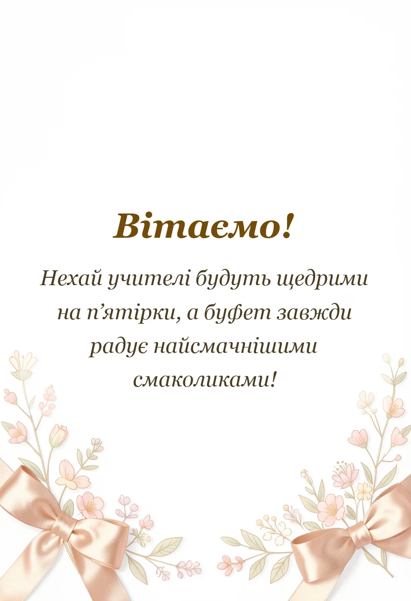 красива листівка: прикольні привітання з 1 вересня