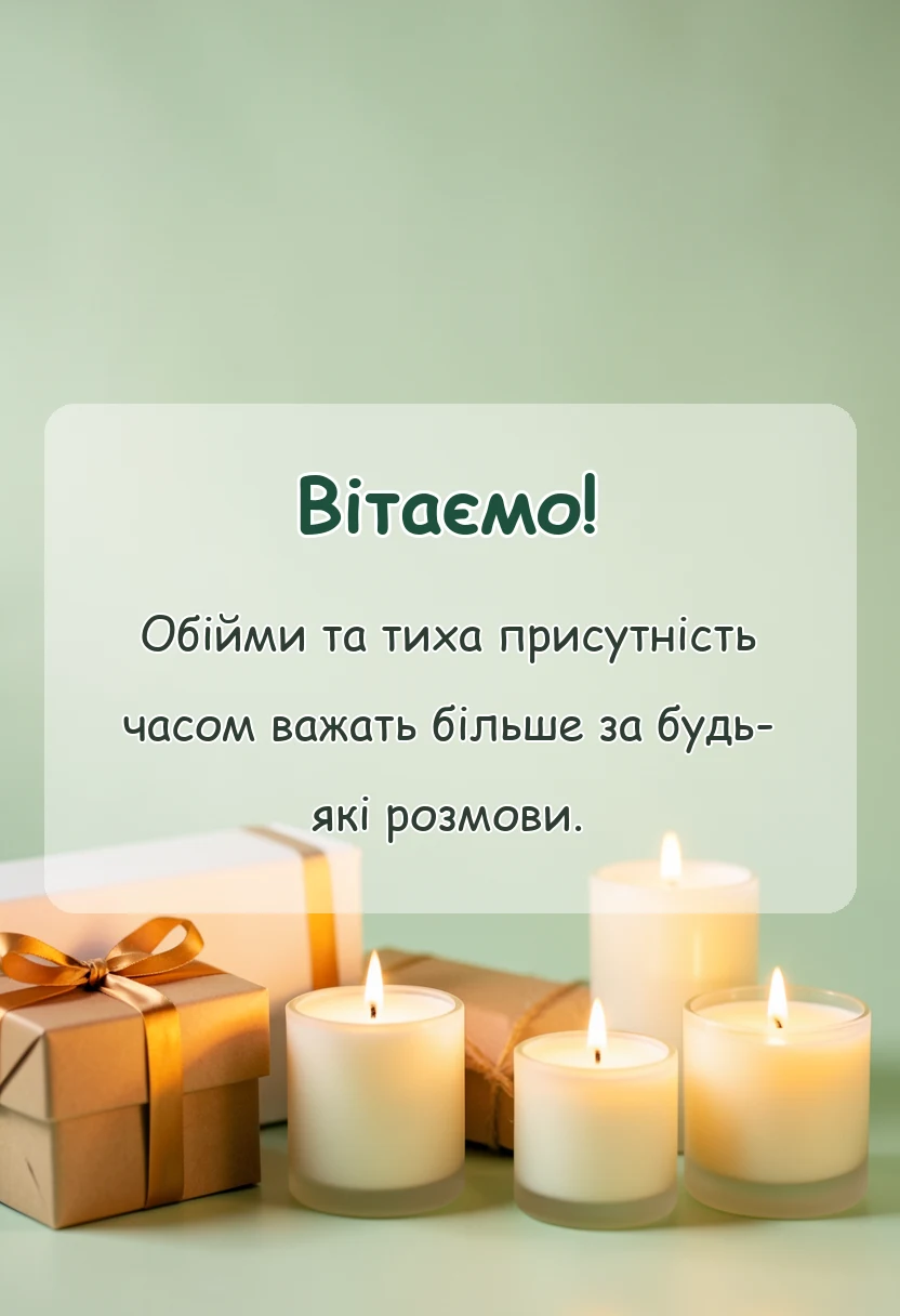 унікальна листівка - подяка за співчуття з приводу смерті брата