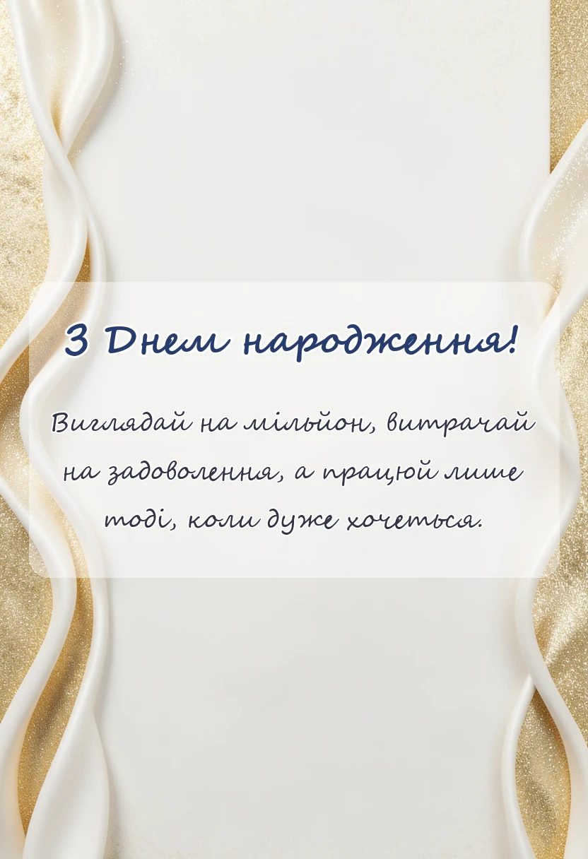 унікальна листівка - привітання з днем народження чоловікам
