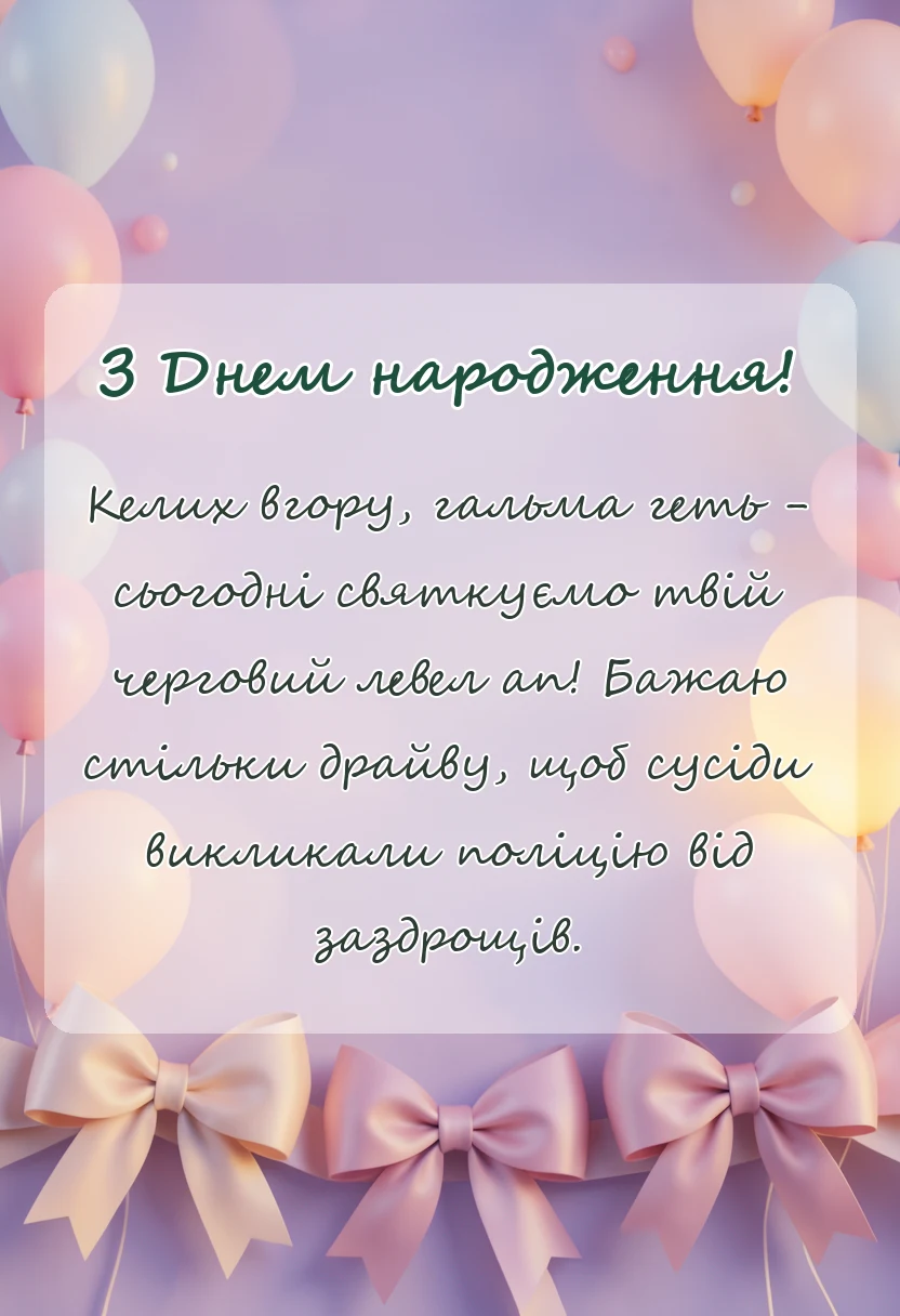 листівка з побажанням - короткі привітання з днем народження у віршах