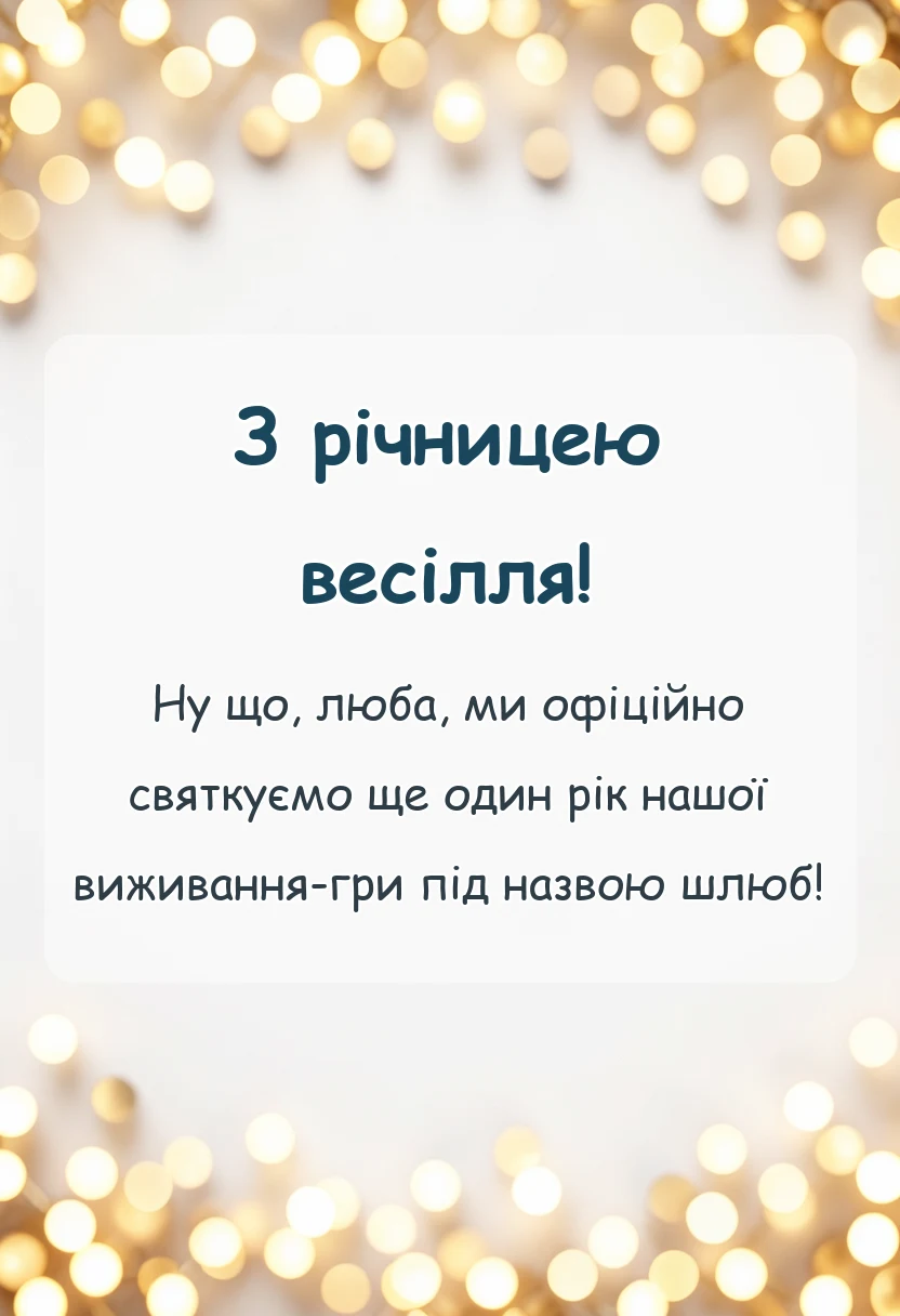 вітальна листівка - привітання з річницею весілля дружині