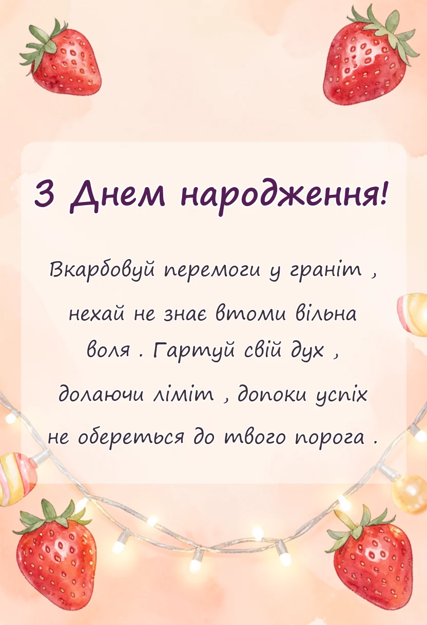 унікальна листівка - привітання з днем народження чоловікам