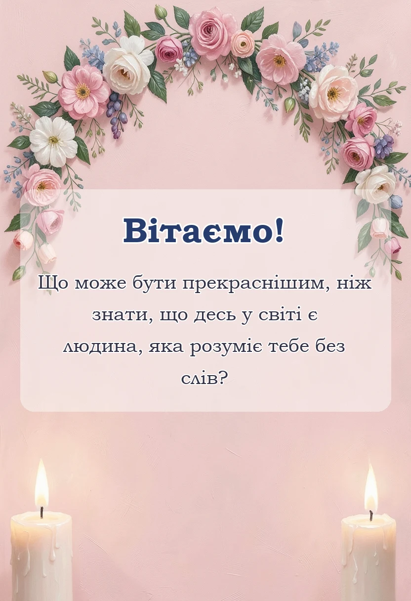 святкова картинка: побажання на день святого валентина