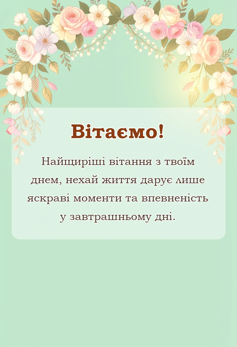вітальна листівка - привітання з 60-річчям чоловікові