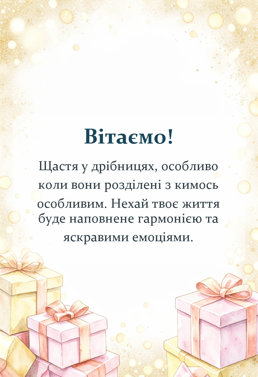 унікальна листівка - привітання з днем закоханих
