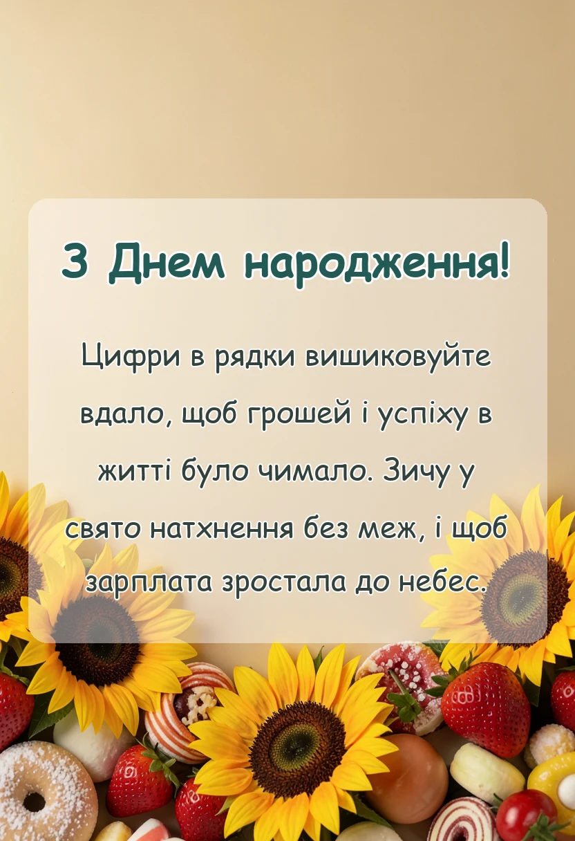 красива листівка: привітання з днем народження бухгалтера у віршах