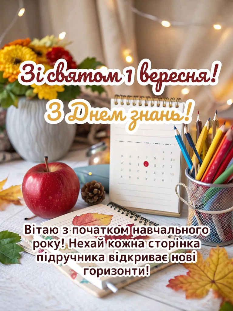 Привітання з Днем знань для батьків та учнів