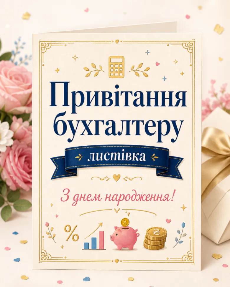 Привітання бухгалтеру з днем народження