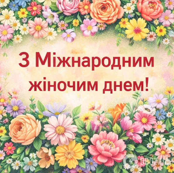Квіти та привітання з Міжнародним жіночим днем