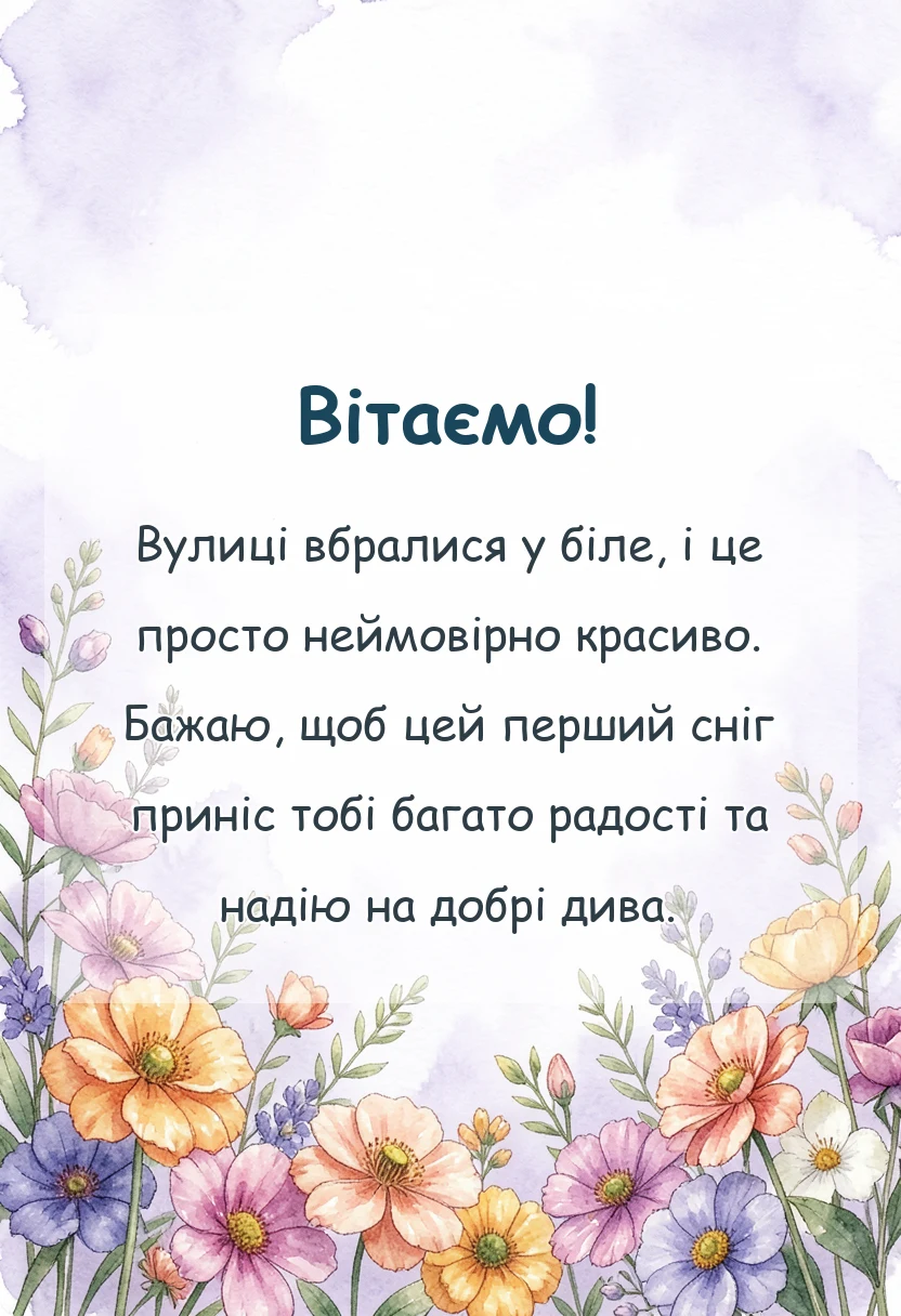 красива листівка: з першим снігом картинки