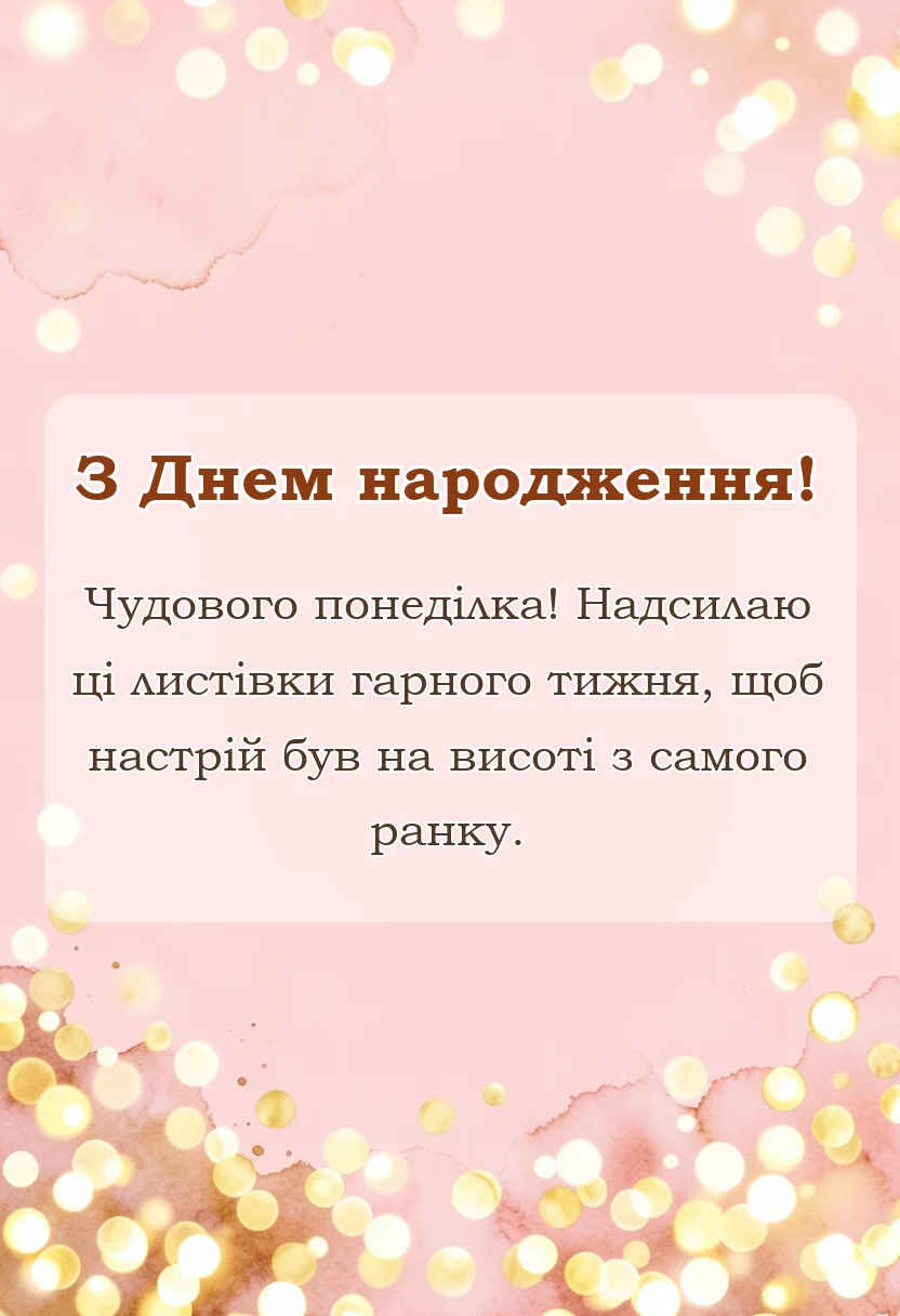 листівка з побажанням - картинки гарного початку тижня
