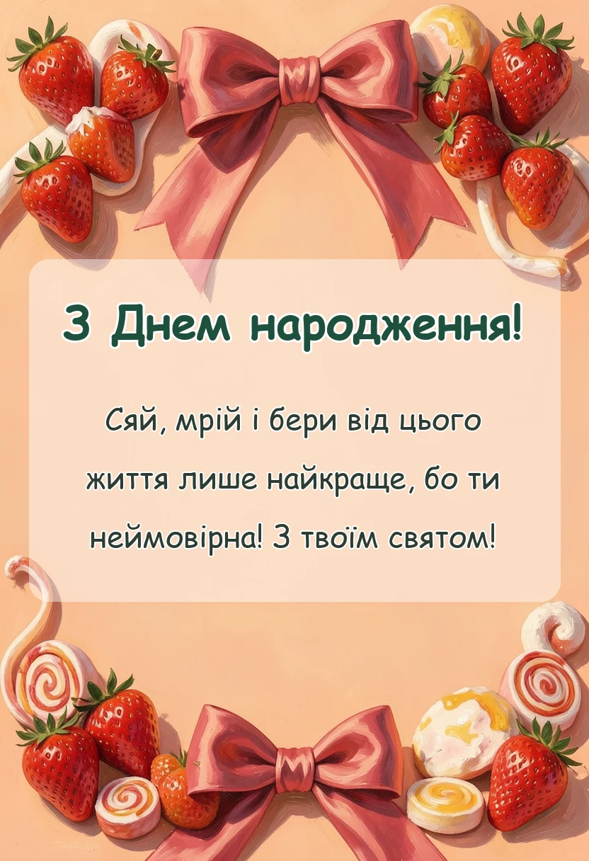 листівка з побажанням - картинки з днем народження дівчинці підлітку