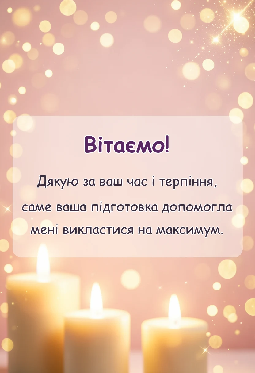 красива листівка: подяка тренеру за змагання