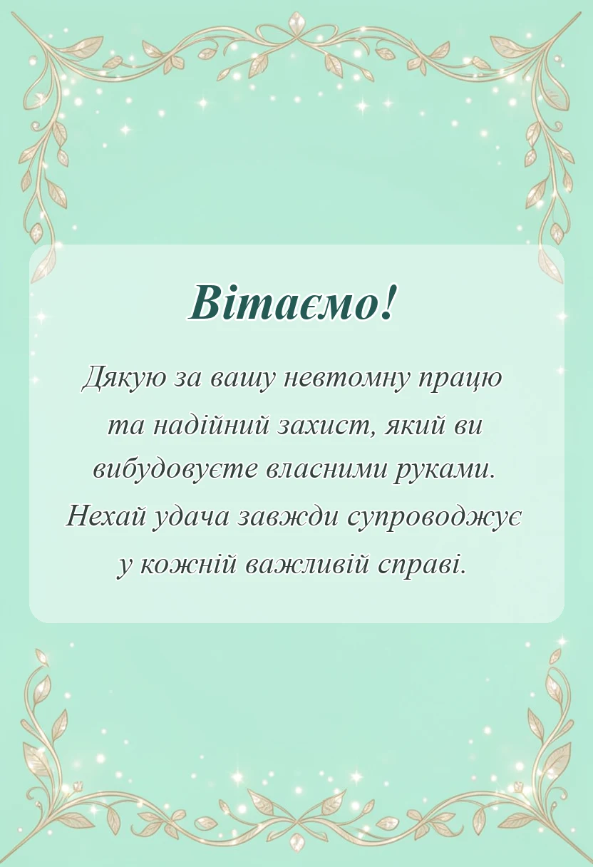 унікальна листівка - поздоровлення з днем інженерних військ