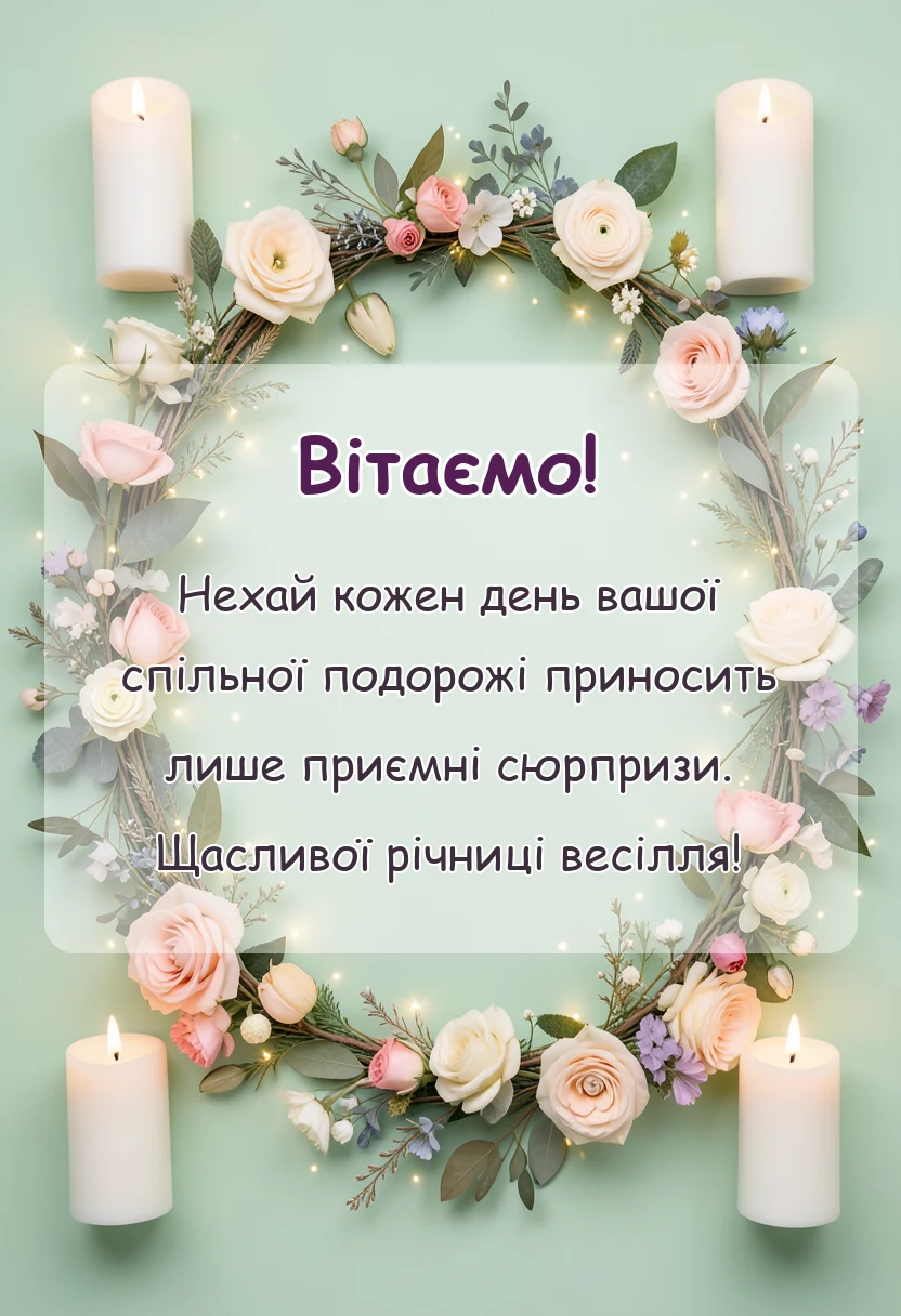листівка з побажанням - привітання з 17 роками весілля картинки