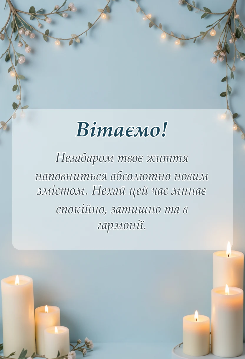 вітальна листівка - привітання з вагітністю в прозі