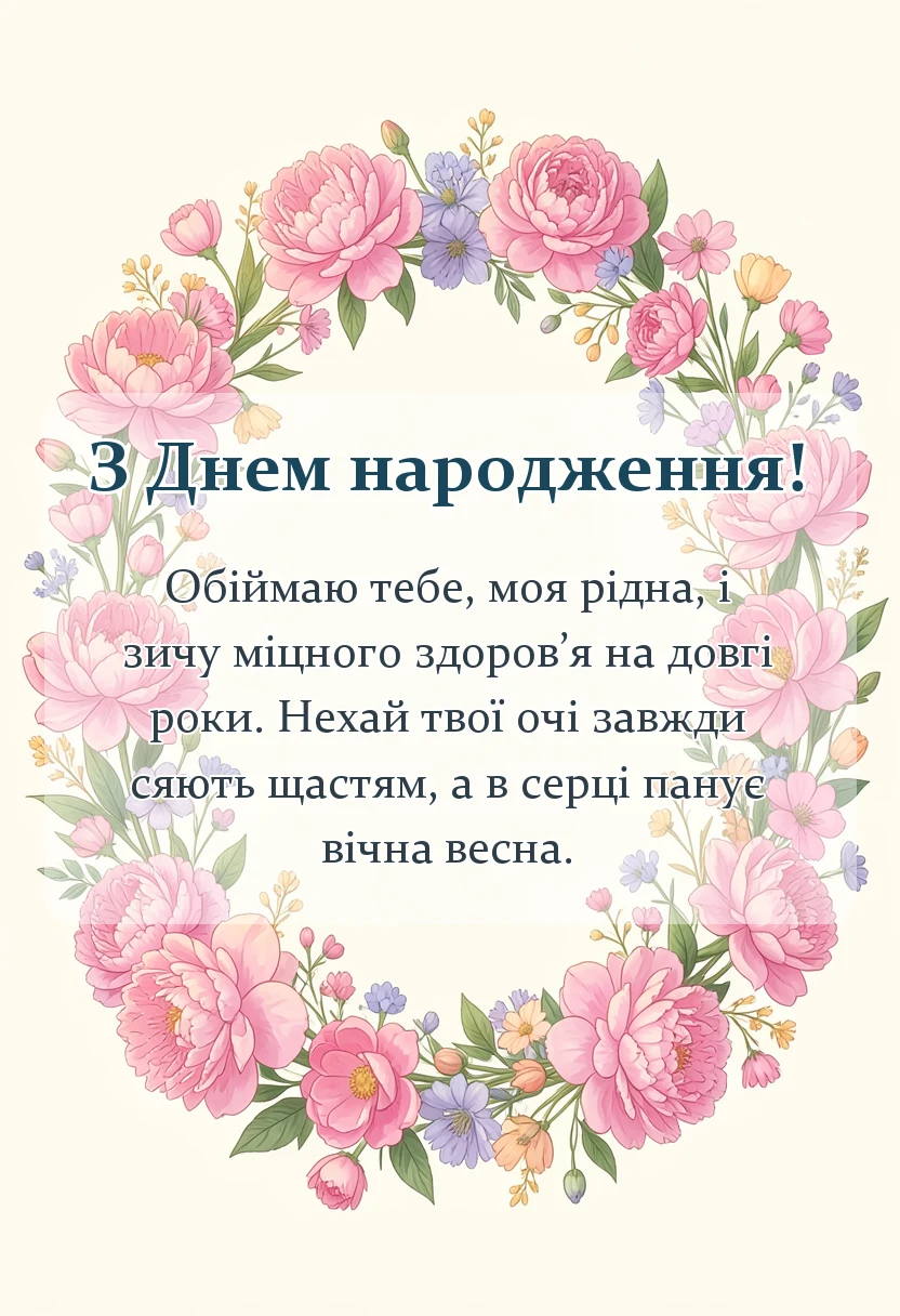 красива листівка: привітання з днем народження бабусі листівки