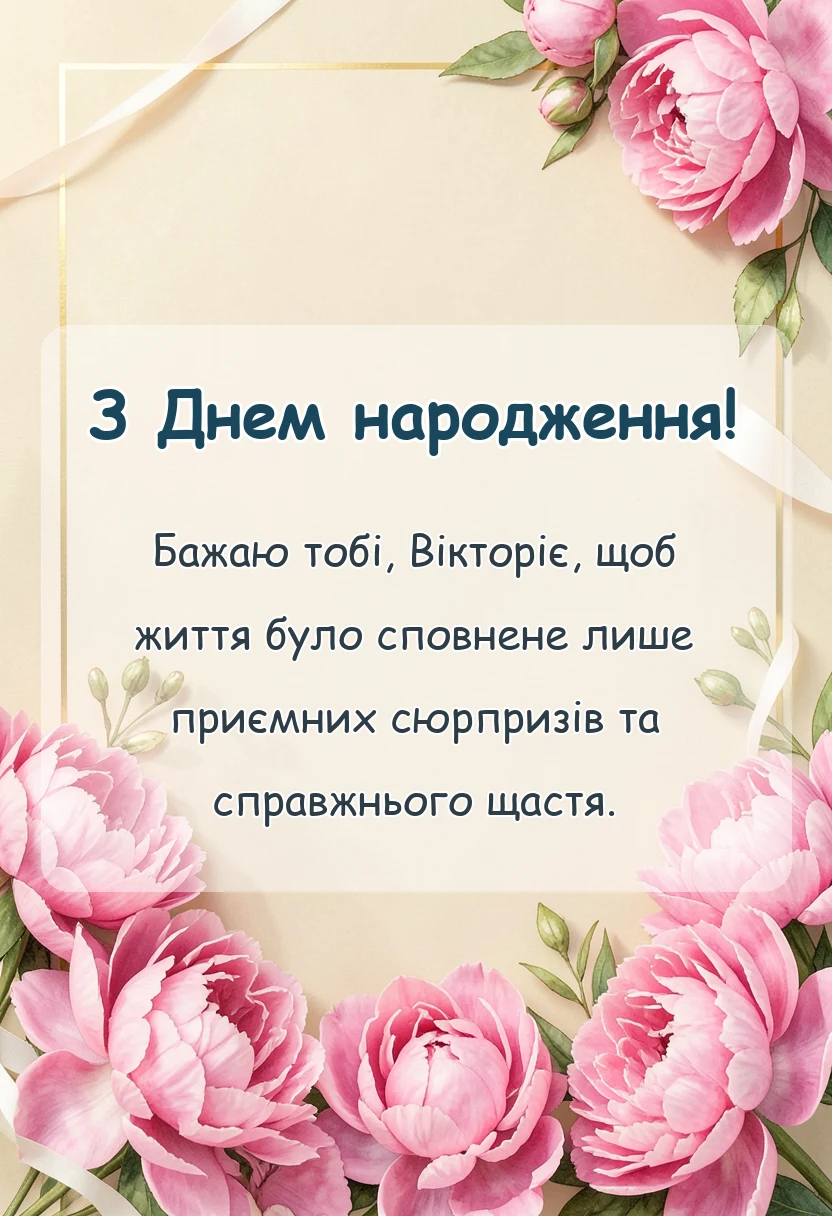 святкова картинка: привітання з днем народження віка