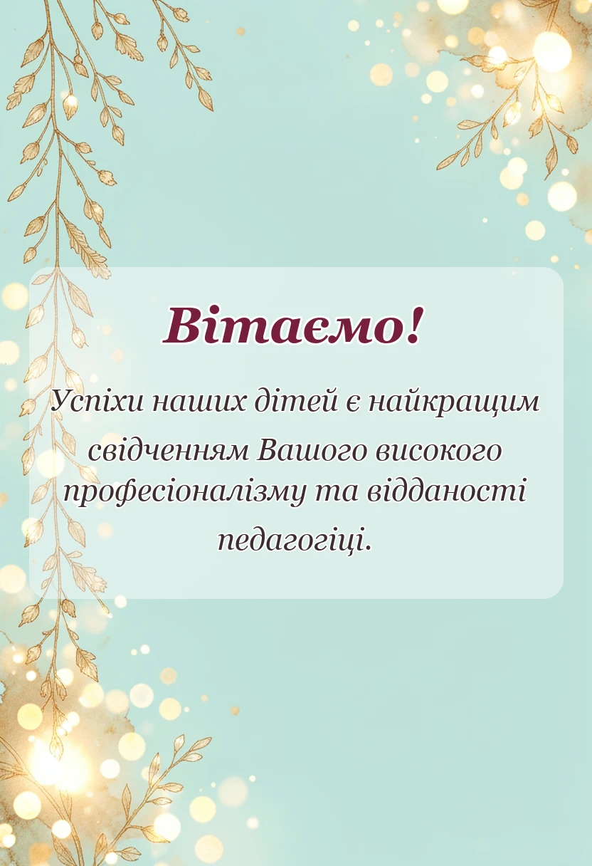 святкова картинка: подяка вчителям до сліз