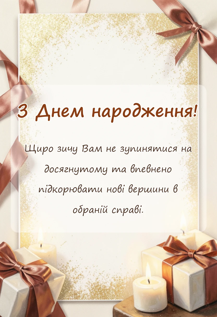 вітальна листівка - вітання з днем народження сина подруги