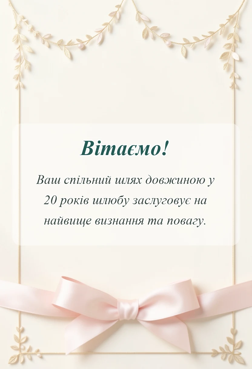 листівка з побажанням - порцелянове весілля картинки привітання
