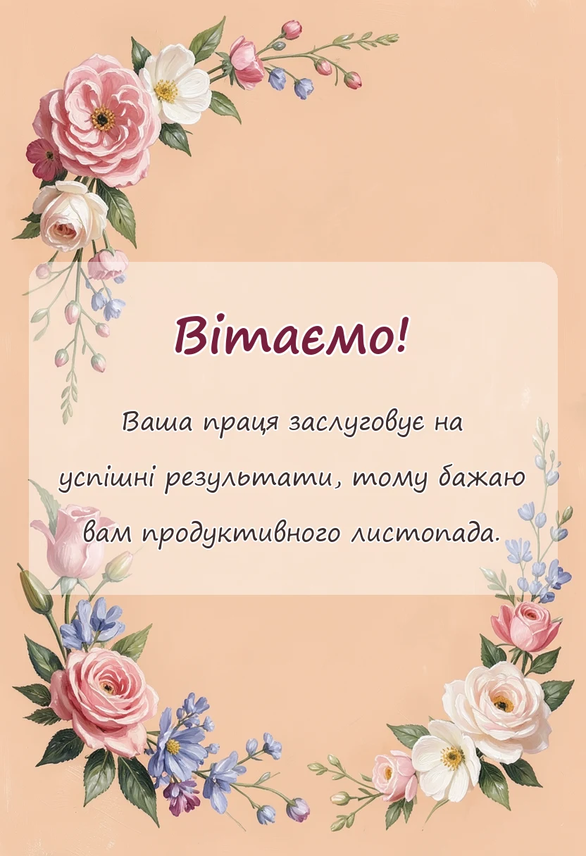 унікальна листівка - привіт листопад картинки
