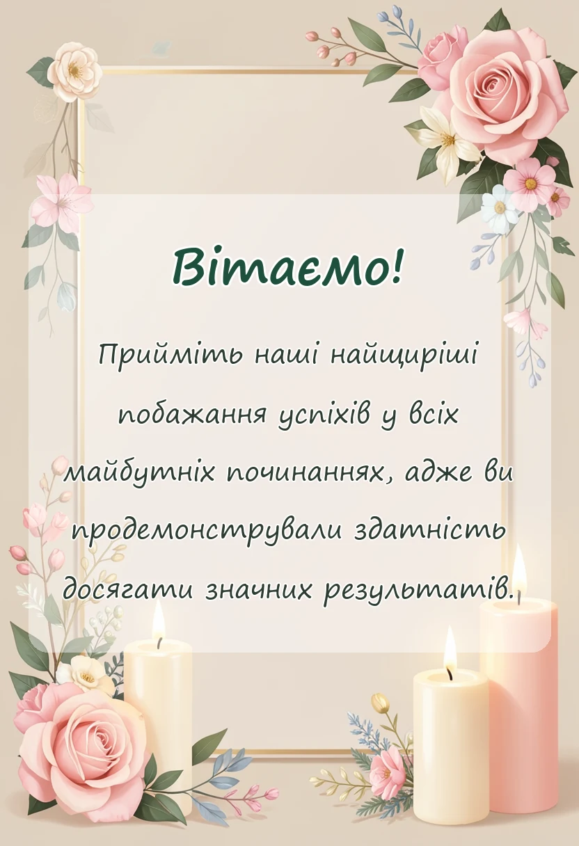 святкова картинка: привітання для випускників від батьків