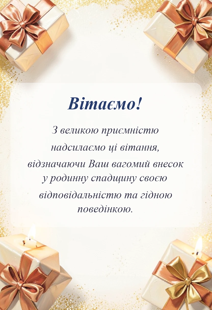 листівка з побажанням - привітання з днем доньки