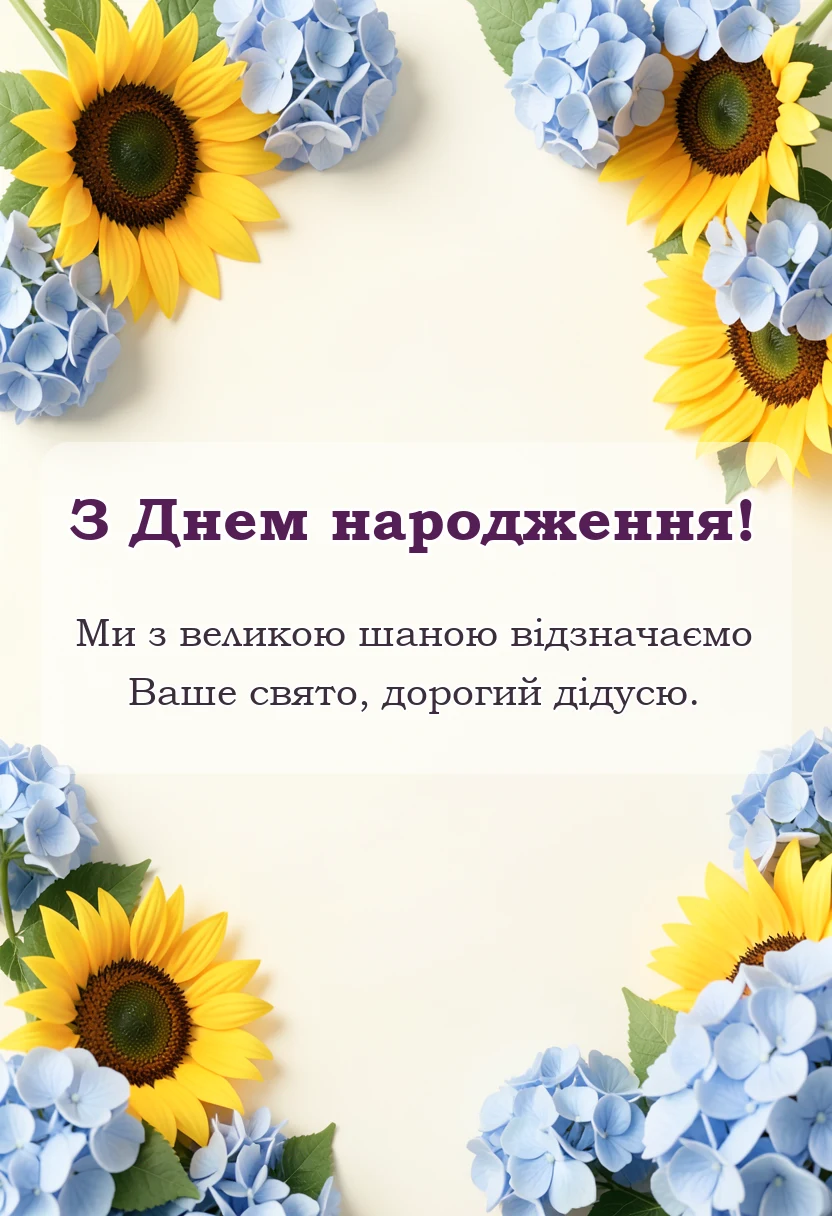 унікальна листівка - картинки з днем народження дідусю