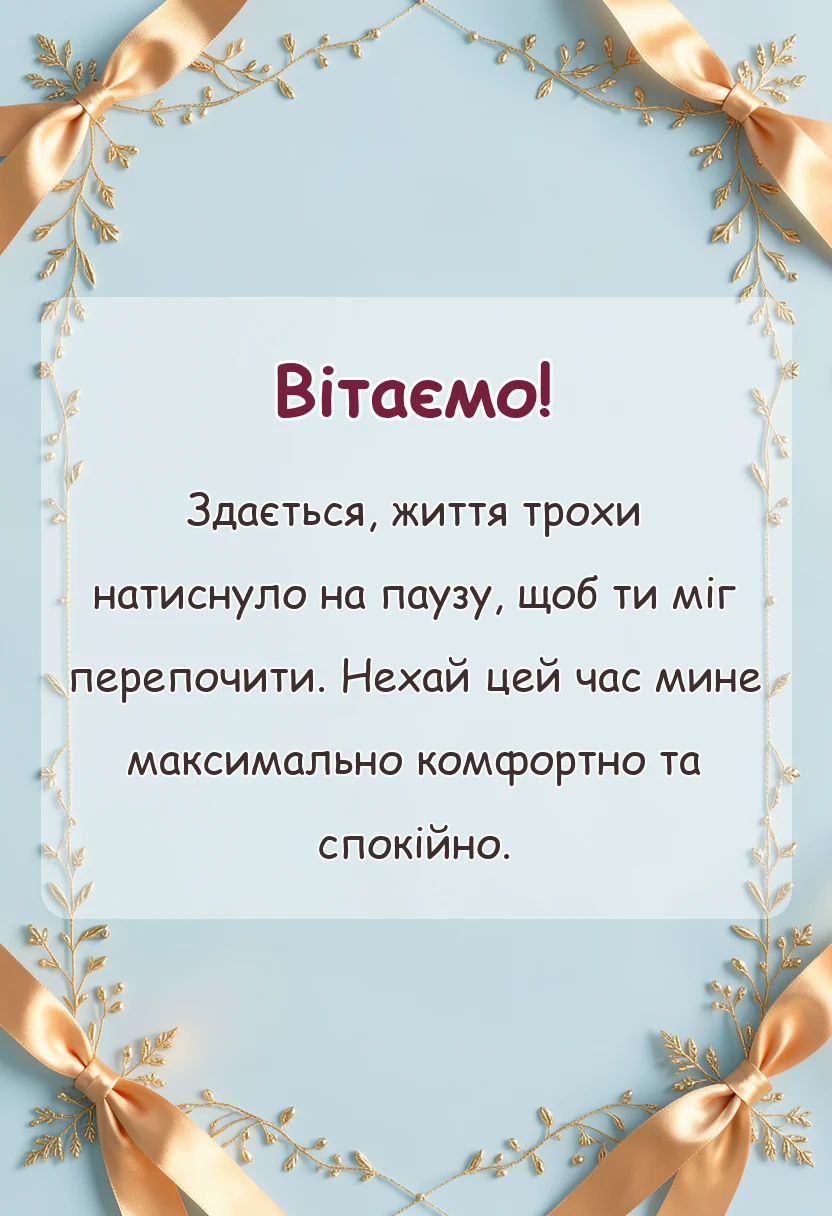 красива листівка: побажання одужання іншими словами