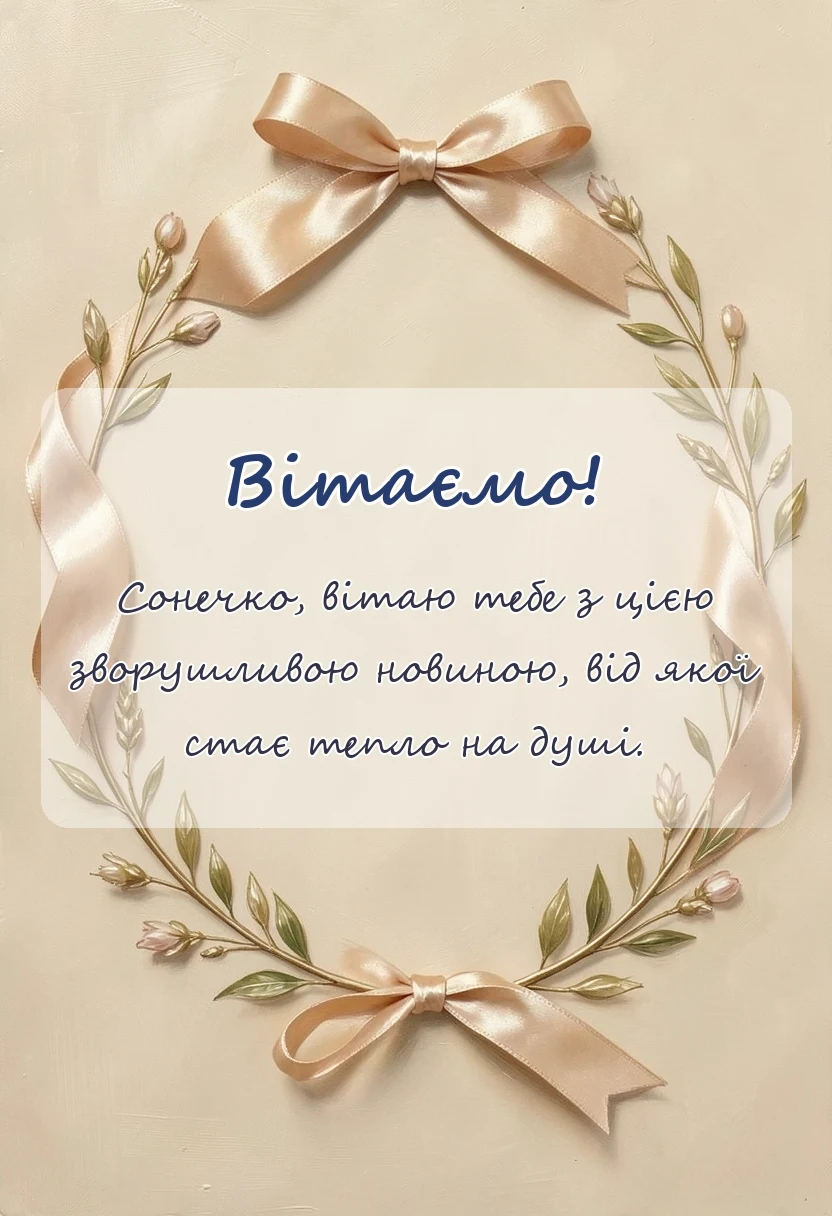 красива листівка: привітання з вагітністю в прозі