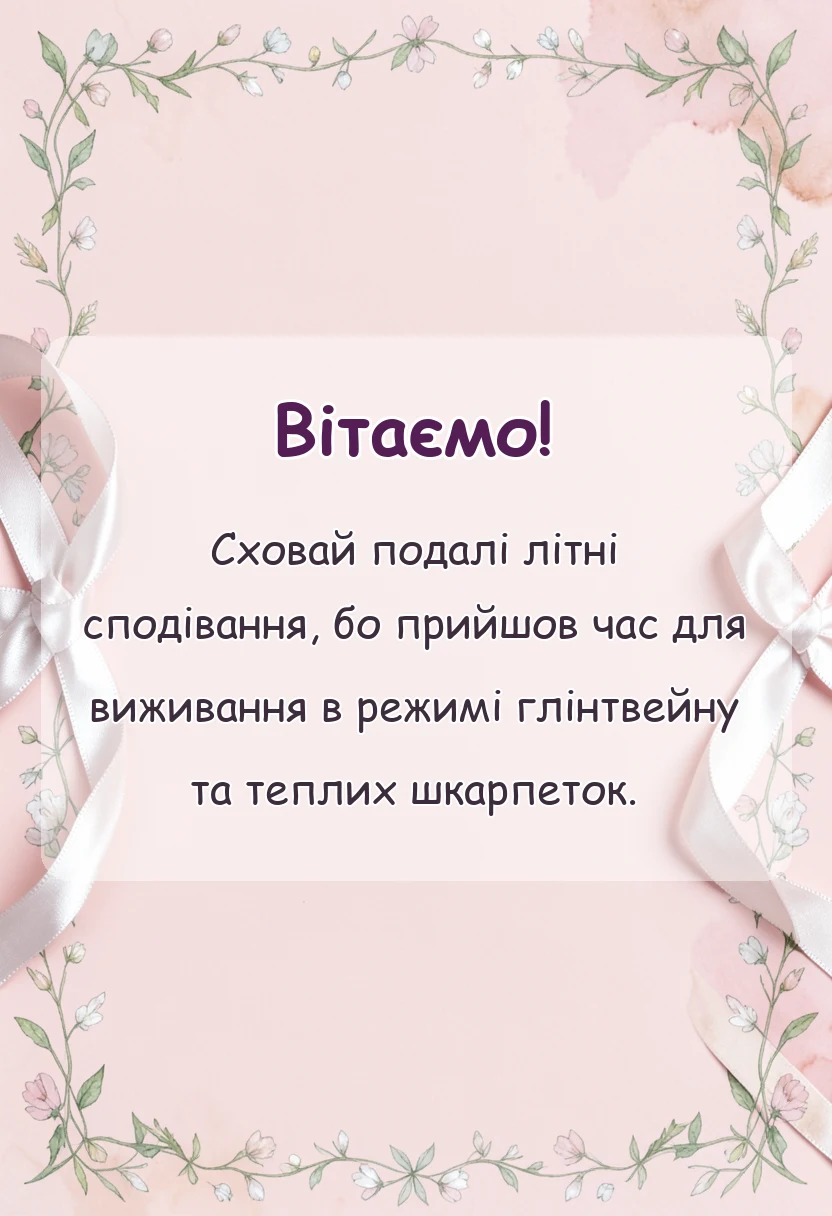 вітальна листівка - картинки з першим днем зими