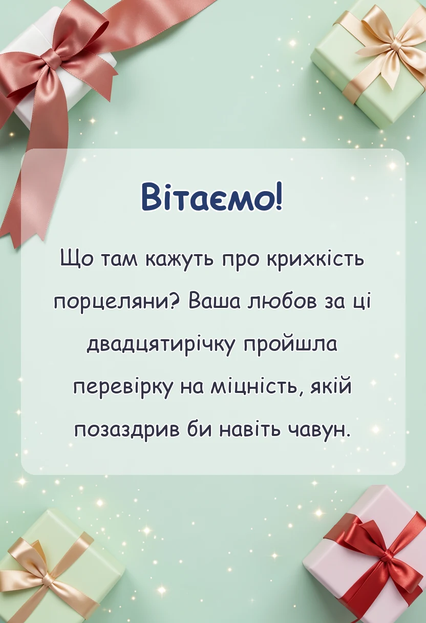 святкова картинка: порцелянове весілля картинки привітання