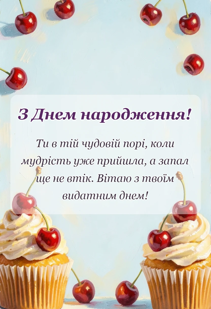 унікальна листівка - вітання з ювілеєм чоловіку