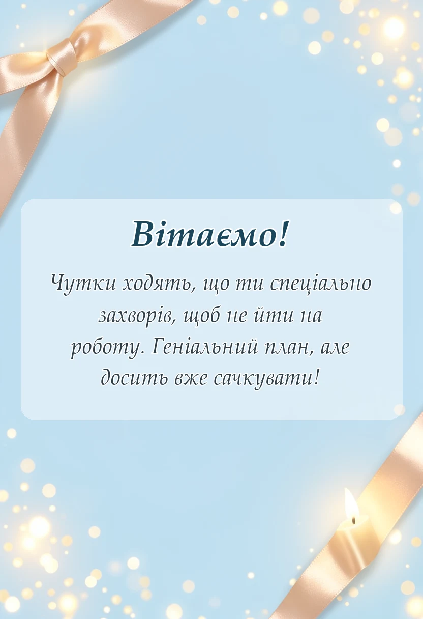 унікальна листівка - побажання швидкого одужання слова і картинки