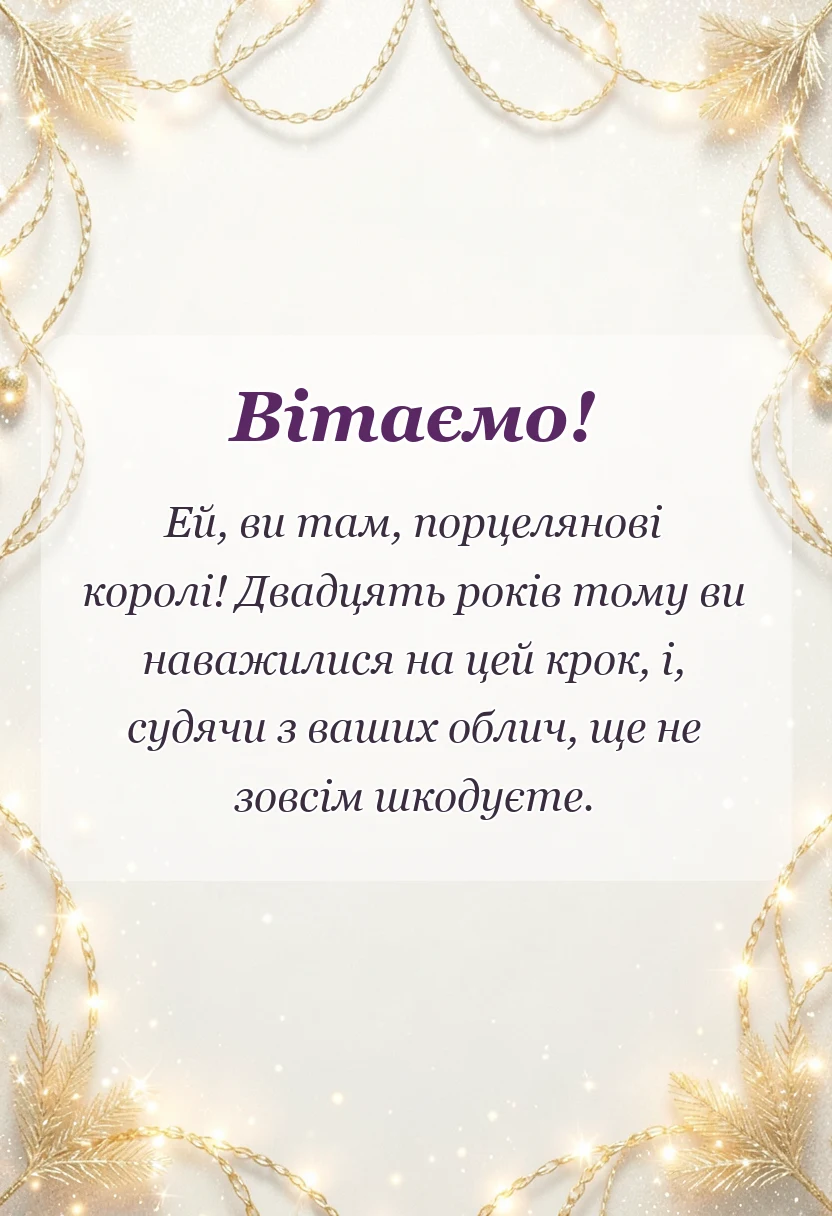 красива листівка: порцелянове весілля картинки привітання