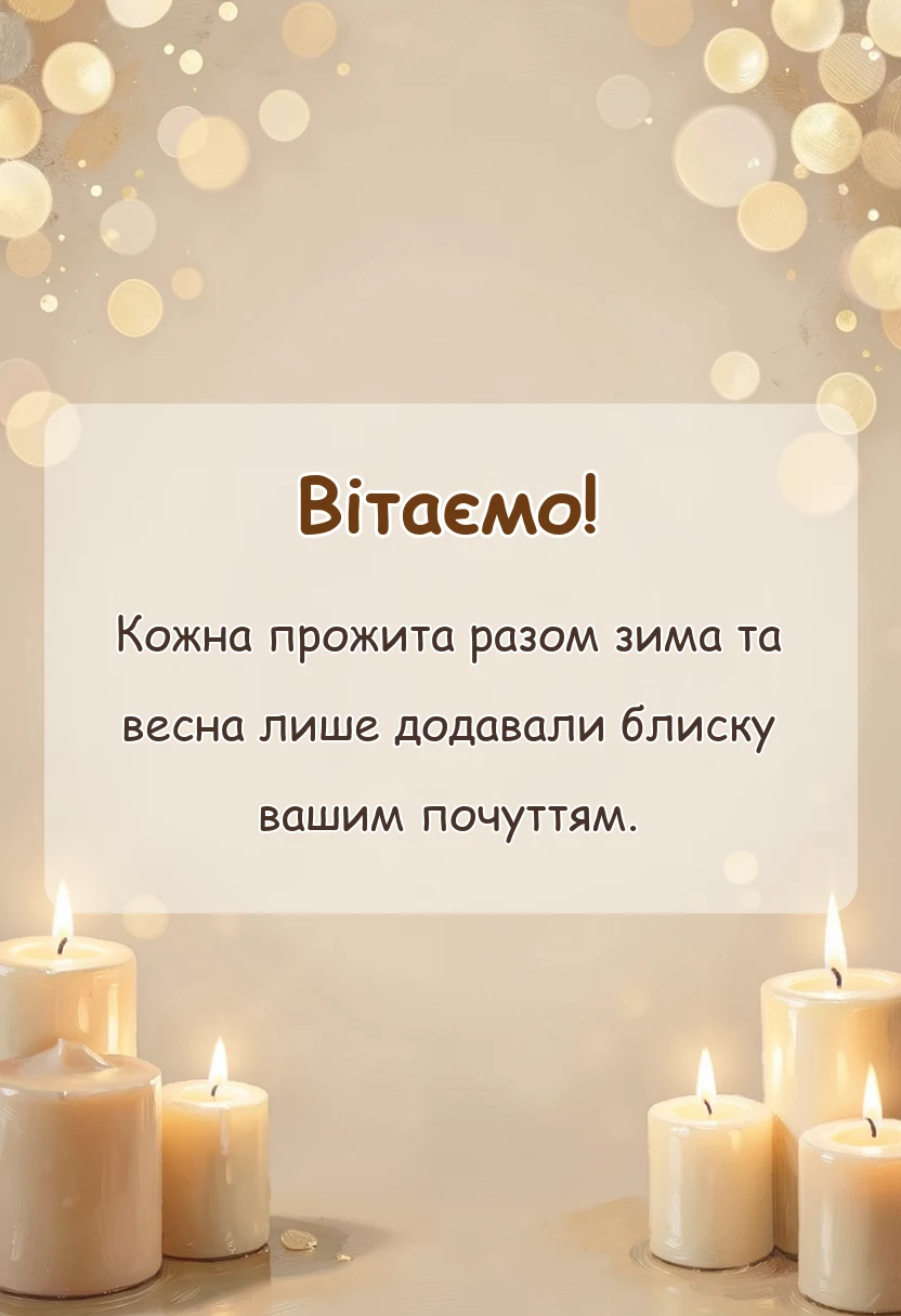унікальна листівка - картинки з перлинним весіллям