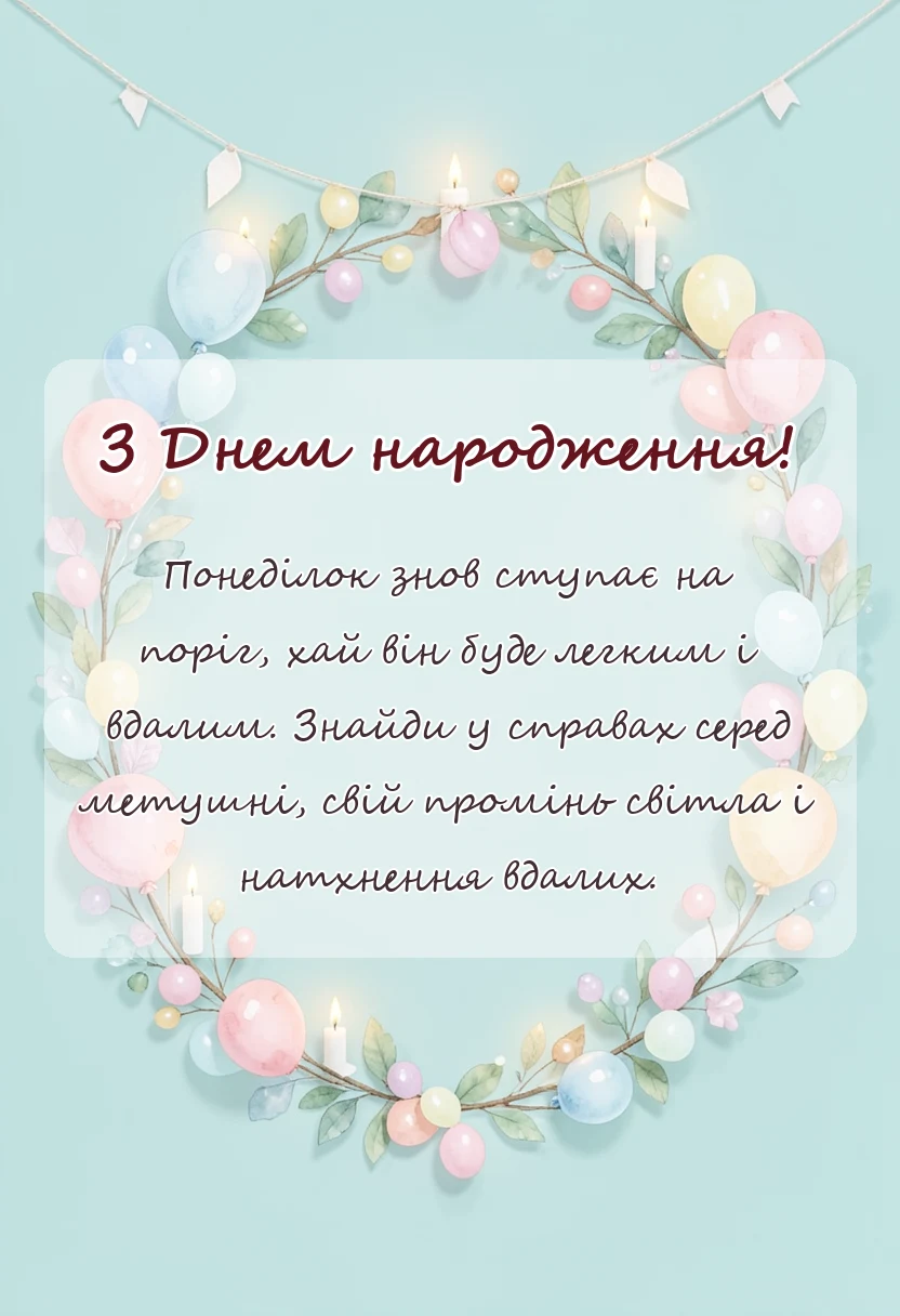 листівка з побажанням - картинки гарного початку тижня