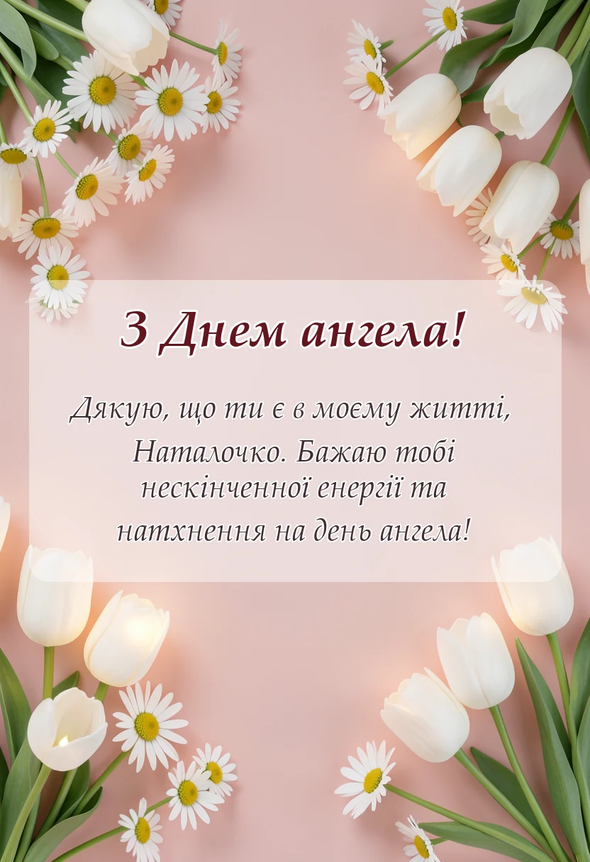 вітальна листівка - картинки з днем ангела наталії