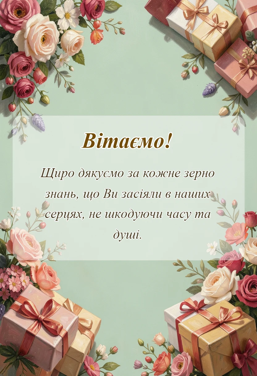 святкова картинка: подяка вчителям до сліз