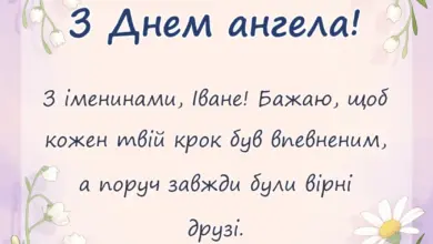 унікальна листівка - привітання з днем ангела івана своїми словами