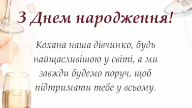 вітальна листівка - привітання з днем народження внучки від бабусі і дідуся