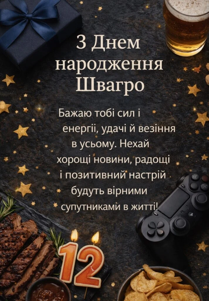 З Днем народження швагрові! Силу, удачу та радість!